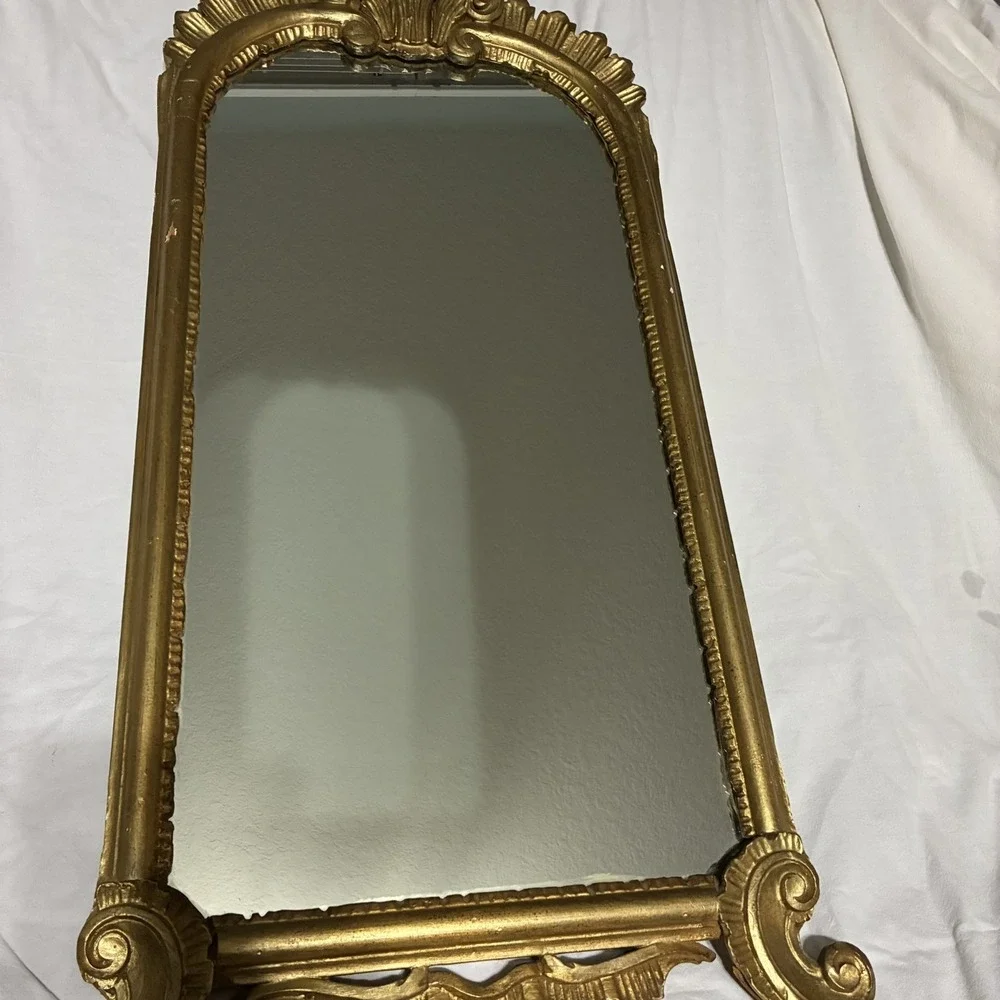 Vintage LaBarge Hollywood Regency Gold Gilt Wood Wall Mirror Mid Century MCMRare